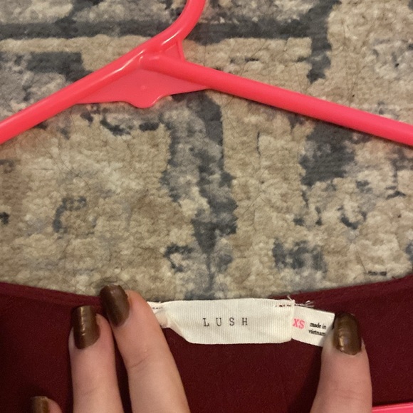 Dark red Lush top - Picture 3 of 7